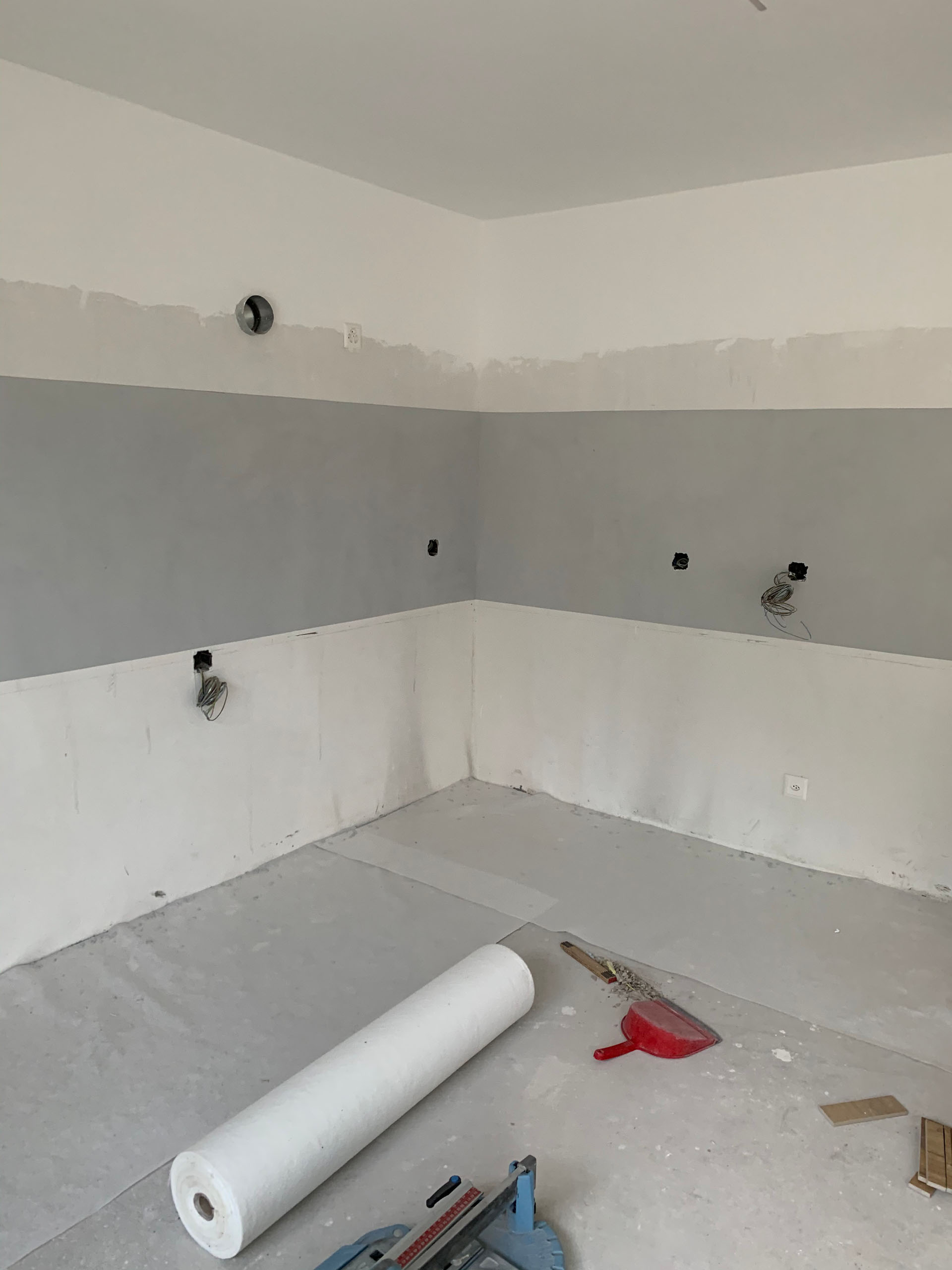 Alzata cucina in resina decorativa senza fughe